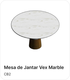 Mesa de Jantar Vex Marble (PT)