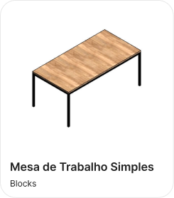 Mesa de Trabalho Simples (PT)