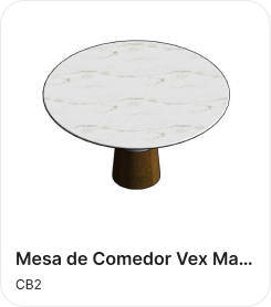 Mesa de Jantar Vex Marble (ES)