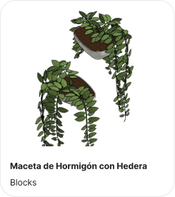 Vaso de Concreto com Hera (ES)